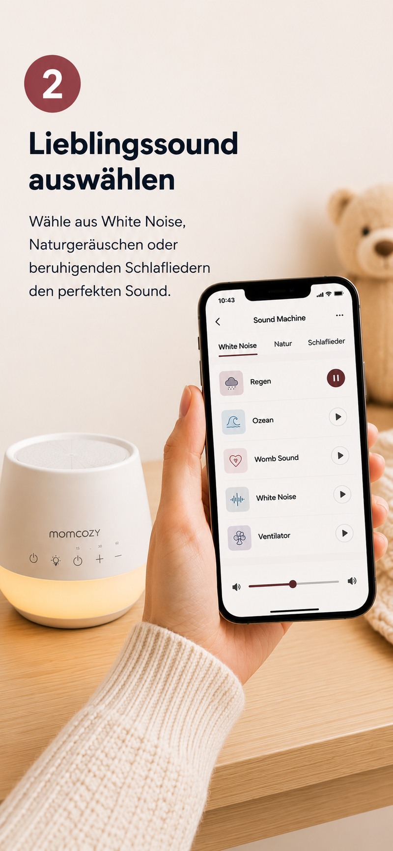 2. Lieblingssound wählen